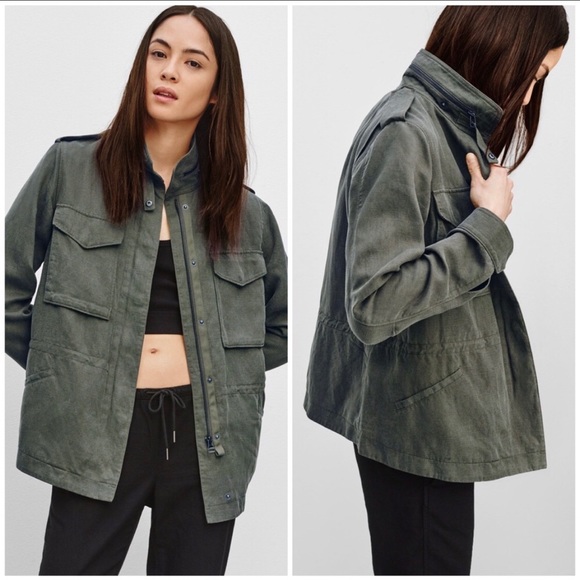 Aritzia olive utility jacket. - Picture 2 of 9